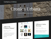 Tablet Screenshot of cronicaurbana.com